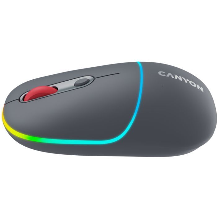 Мышка Canyon MW-22 Dual Band RGB Wireless Pearl Rose (CNS-CMSW22PR) изображение 4