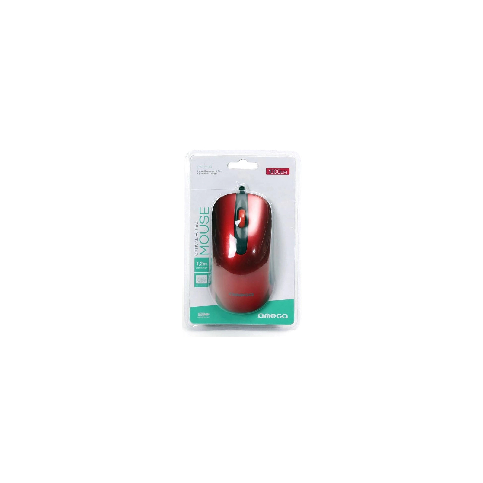 Мышка Omega OM-520 USB Red (OM0520R) изображение 4