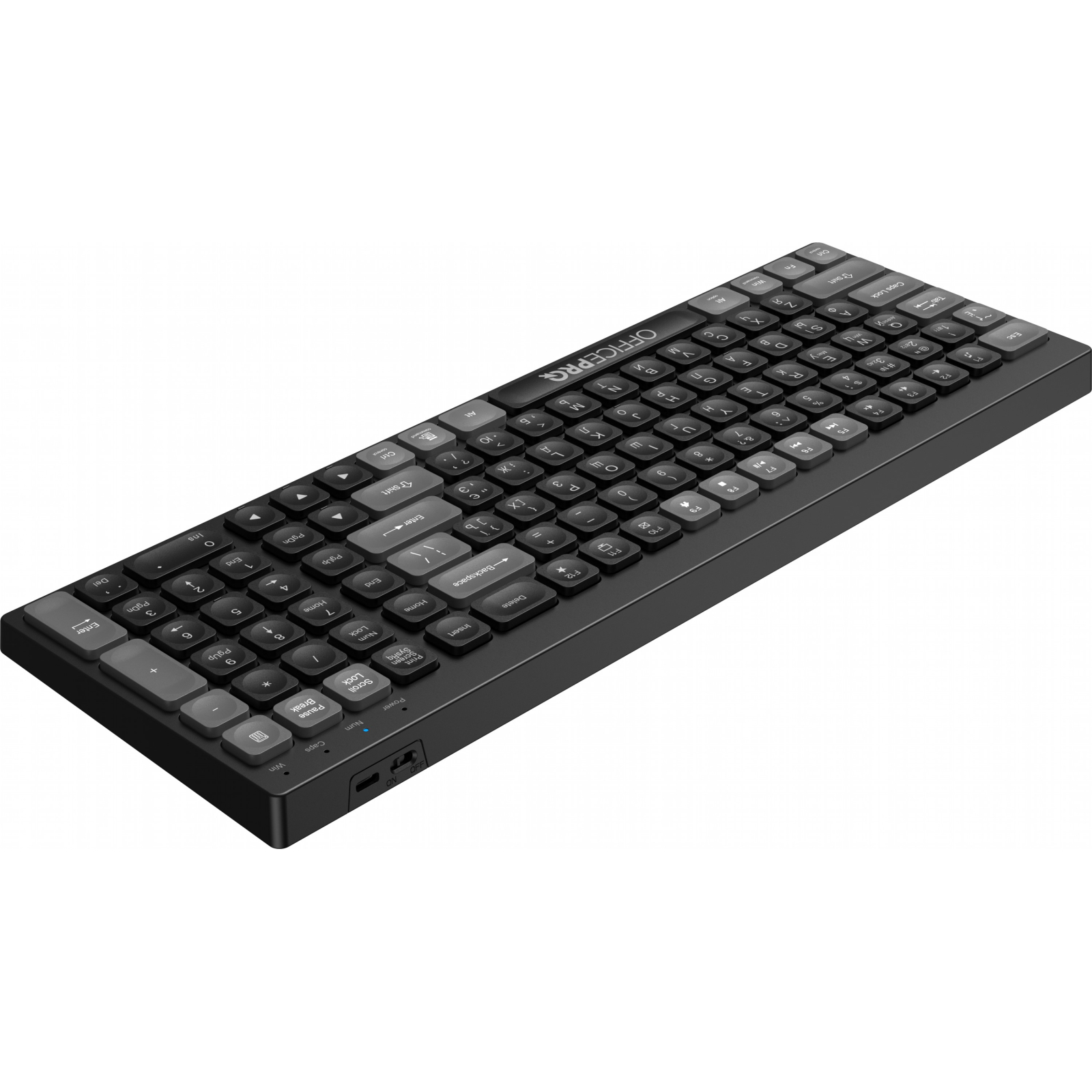 Клавиатура OfficePro SK985B Wireless/Bluetooth Black (SK985B) изображение 4