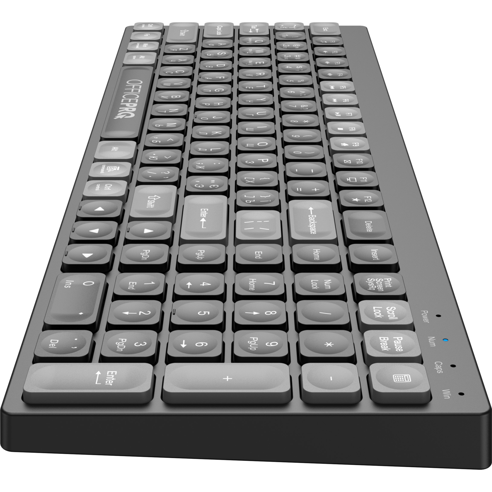 Клавіатура OfficePro SK985B Wireless/Bluetooth Black (SK985B) зображення 5