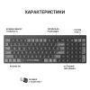 Клавіатура OfficePro SK985B Wireless/Bluetooth Black (SK985B) зображення 5