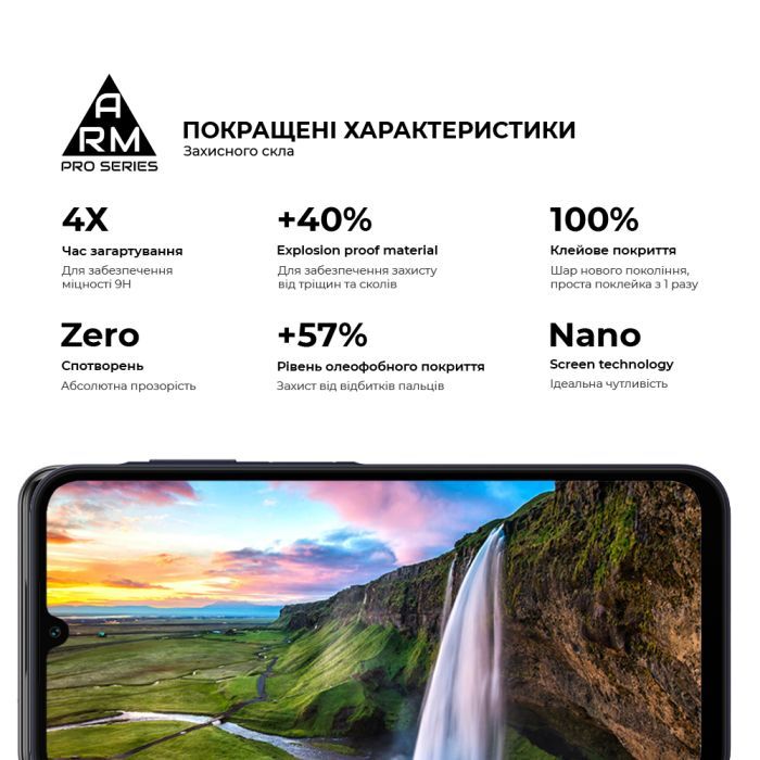 Стекло защитное Armorstandart Pro Samsung A15 4G (A155) Black (ARM74659) изображение 5