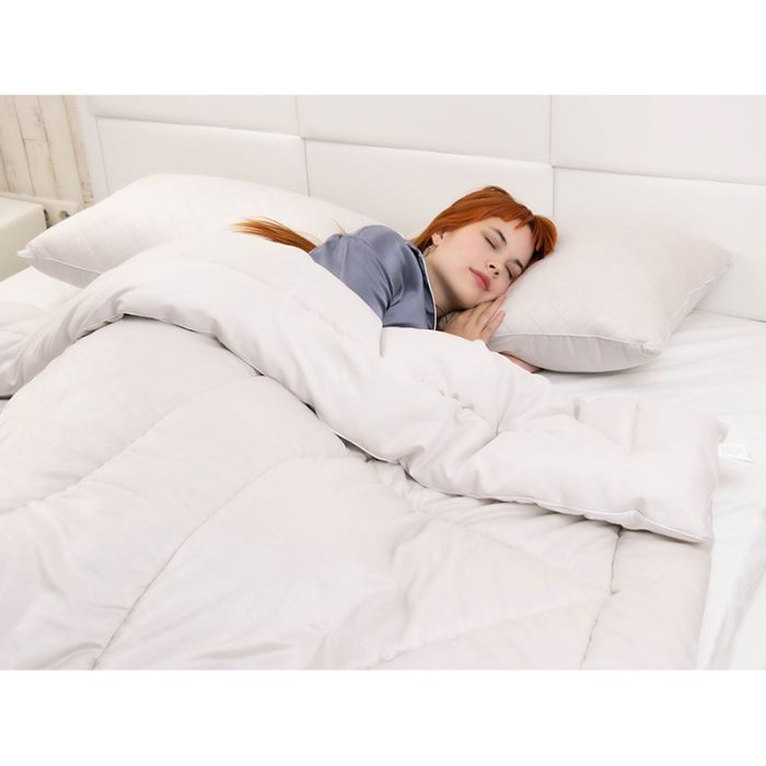 Ковдра Руно всесезона силіконова велюрова Soft Pearl 140х205 см (321.55_Soft Pearl) зображення 12