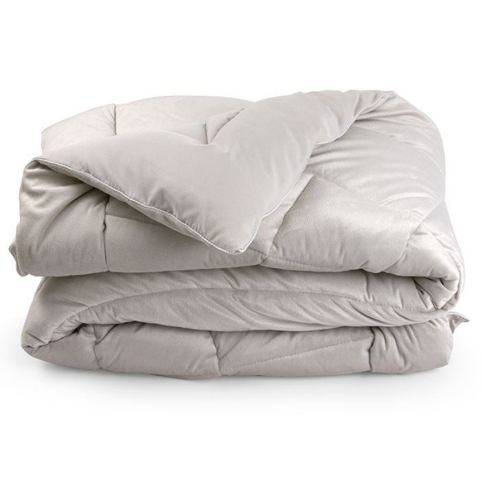 Ковдра Руно всесезона силіконова велюрова Soft Pearl 140х205 см (321.55_Soft Pearl) зображення 3
