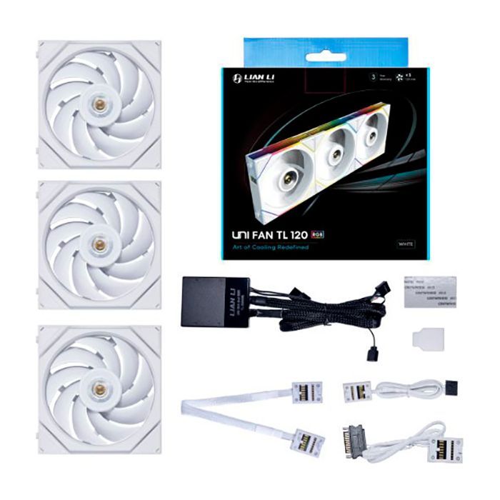 Кулер до корпусу Lian Li TL 120-3, White Cooler (G99.12TL3W.00) зображення 5
