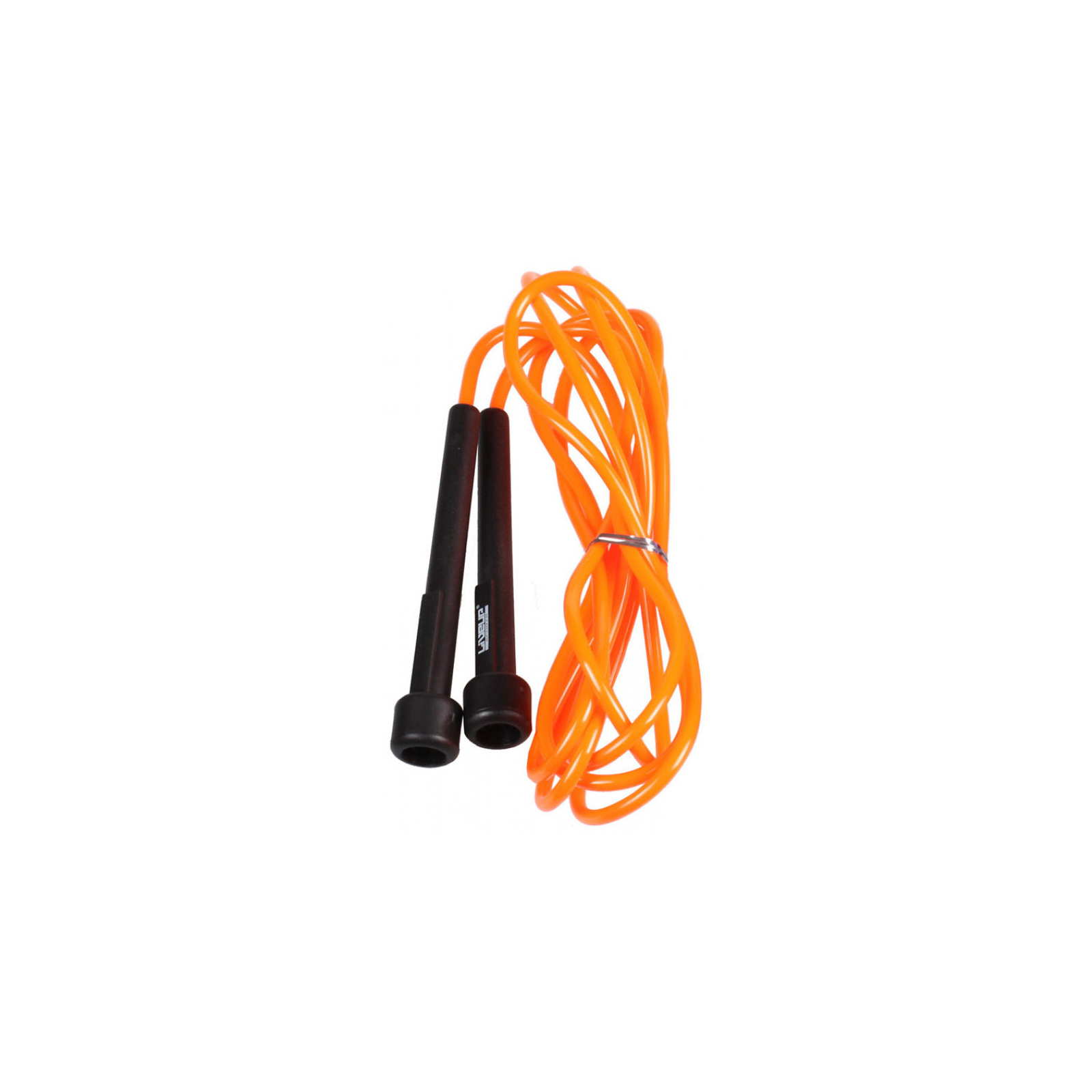 Скакалка LiveUp PVC Jump Rope LS3115-o в тубусі чорний/помаранчевий 275x0.5см (6951376109184)
