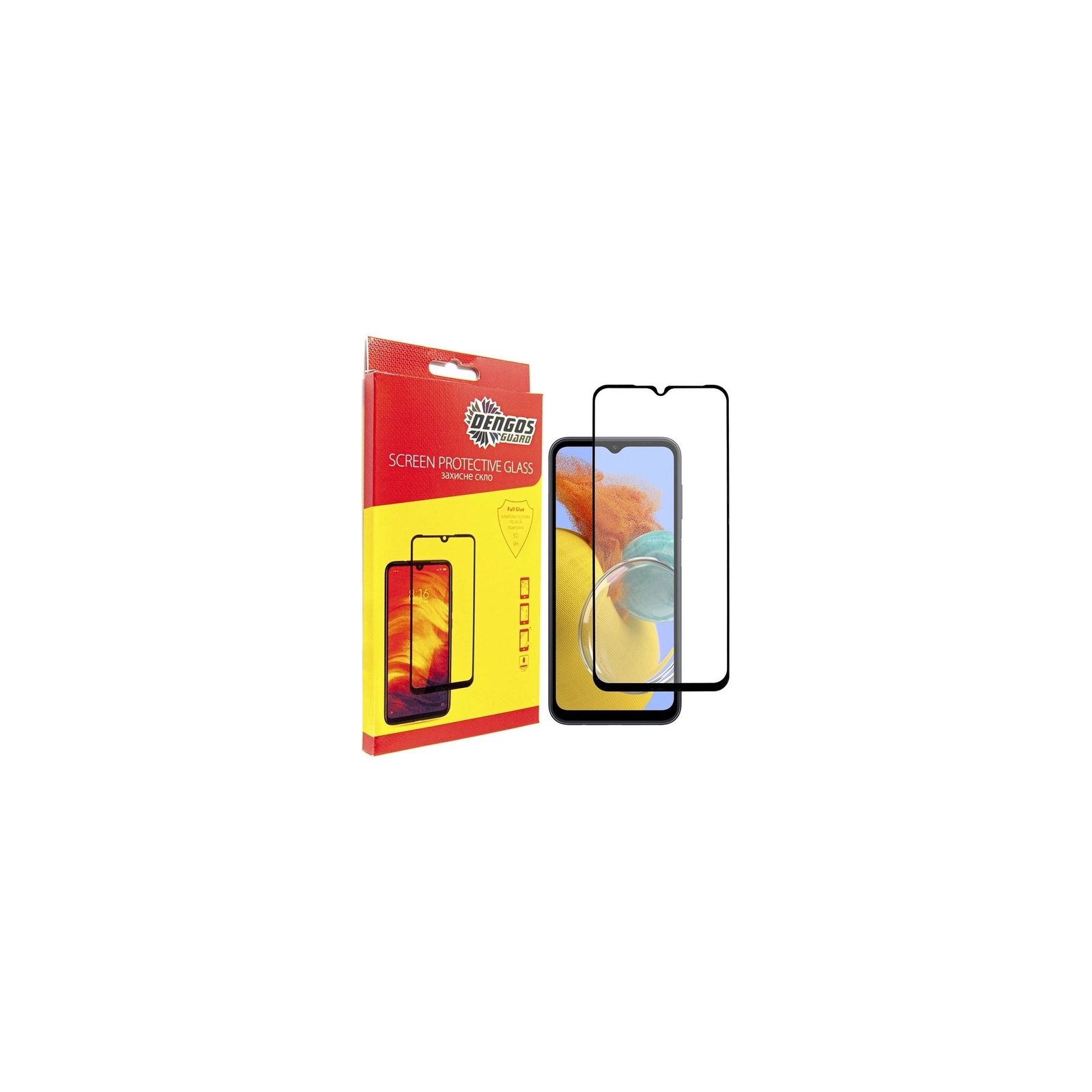 Чохол до мобільного телефона Dengos Kit for Samsung Galaxy M14 case + glass (Blue) (DG-KM-16) зображення 4
