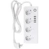 Мережевий подовжувач TUYA Smart 1.8м, 16A, 4*розетки/4*USB (HS082383) зображення 2