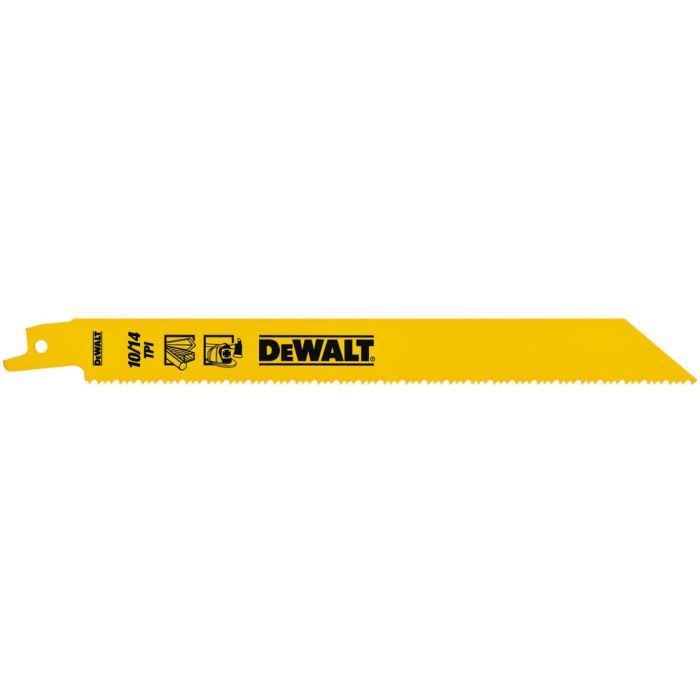Полотно DeWALT биметаллическое, 203 мм, шаг зубьев 10-14 TPI, 5 шт (DT2387) изображение 2