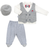 Набор детской одежды Miniworld с жилетом (14695-68B-gray)