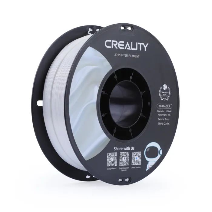 Пластик для 3D-принтера Creality PLA silky shine 1кг, 1.75мм, silver (3301120007)