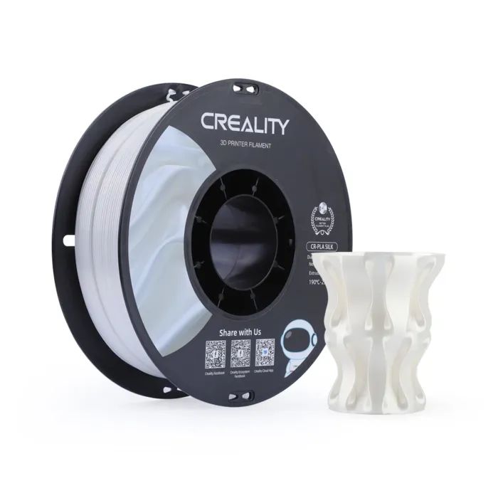 Пластик для 3D-принтера Creality PLA silky shine 1кг, 1.75мм, silver (3301120007) изображение 2