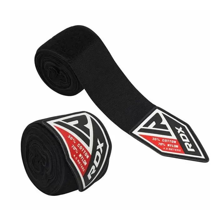 Бинт для спорту RDX для боксу WX Professional Boxing Hand Wraps Black (4.5м.) (HWX-RB+) зображення 2