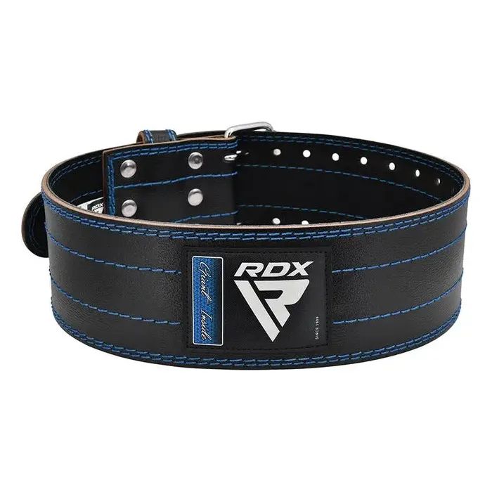Атлетический пояс RDX для пауерліфтингу RD1 шкіряний Blue L (WPB-RD1U-L)