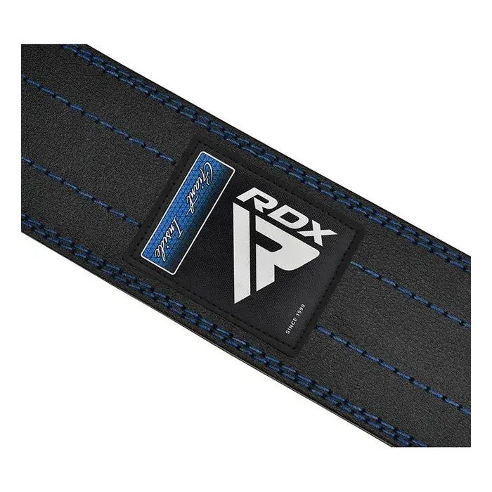 Атлетический пояс RDX для пауерліфтингу RD1 шкіряний Blue L (WPB-RD1U-L) изображение 4