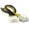 Кабель питания ATX 8pin 0.2m M/F Value (S0173)