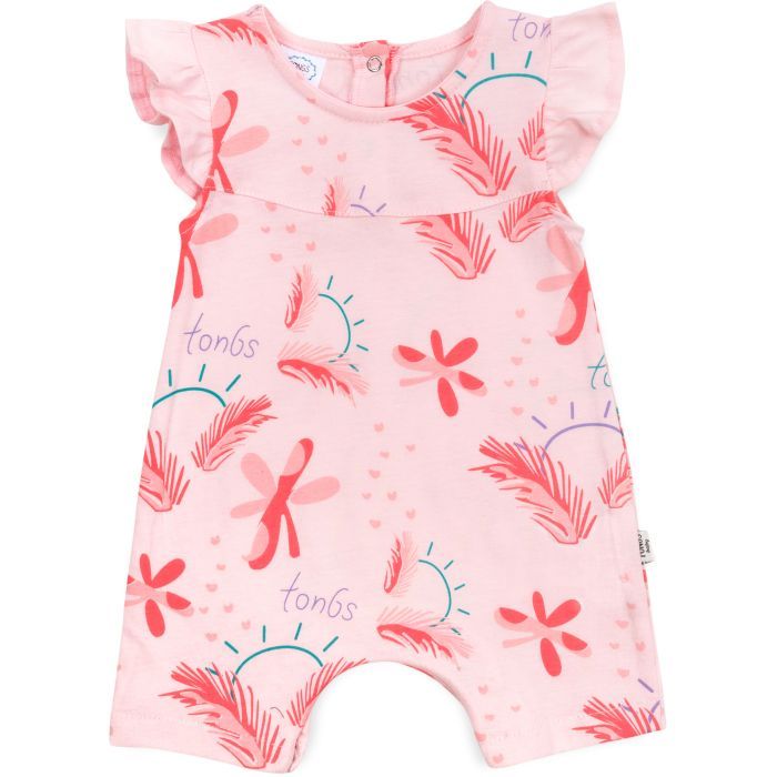 Боди детское Tongs песочник с цветочками (4743-62G-peach)