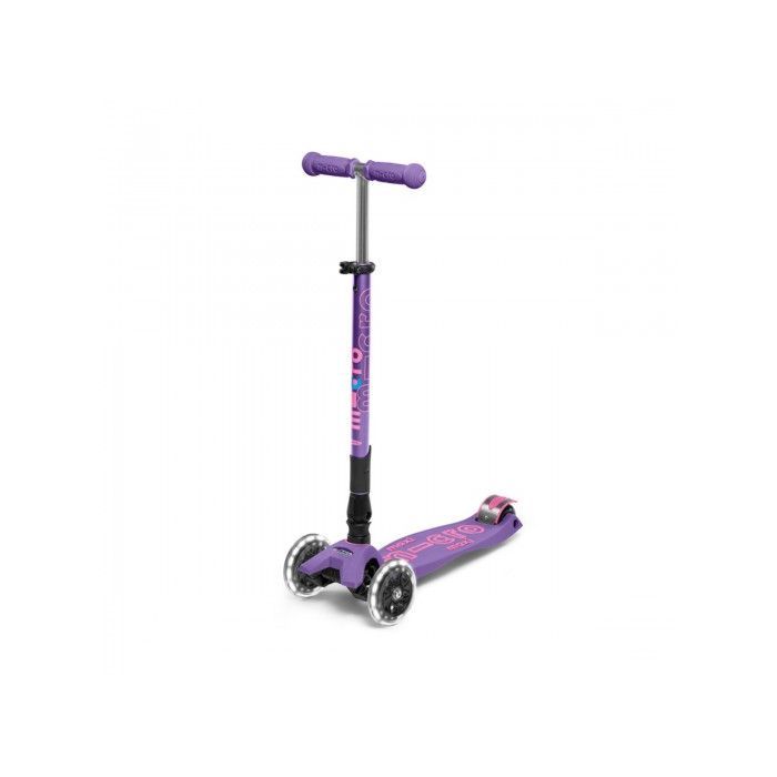 Самокат Micro Maxi Deluxe Foldable LED фіолетовий (MMD100) зображення 7