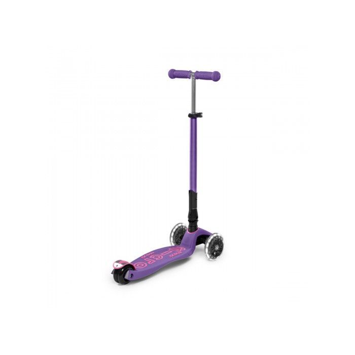 Самокат Micro Maxi Deluxe Foldable LED фіолетовий (MMD100) зображення 9