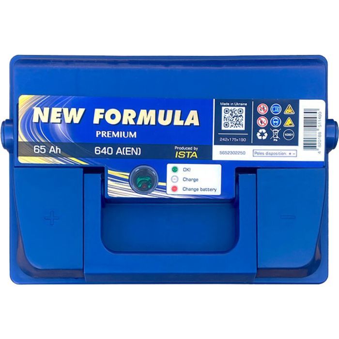Акумулятор автомобільний NEW FORMULA PREMIUM 65Ah (+/-) (640EN) (5652302250) зображення 2