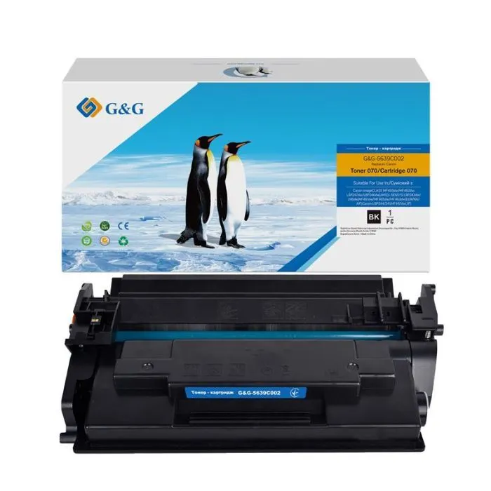 Картридж G&G Canon 070 MF461w/463dw/465dw/LBP243dw/246dw Black 3K (G&G-5639C002) изображение 2