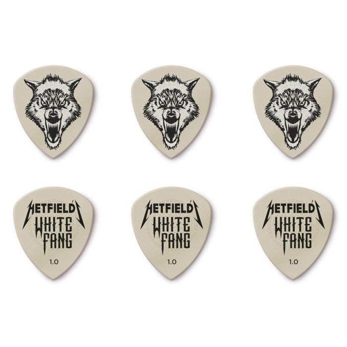 Медиатор Jim Dunlop White Fang Custom Flow Pick Tin 1.0mm 6 шт. (PH122T1.0) изображение 2