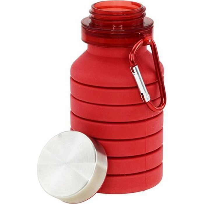 Бутылка для воды Bergamo Pagoda силіконова 550 мл червоний (3000B-2) изображение 2