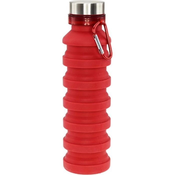 Бутылка для воды Bergamo Pagoda силіконова 550 мл червоний (3000B-2) изображение 3