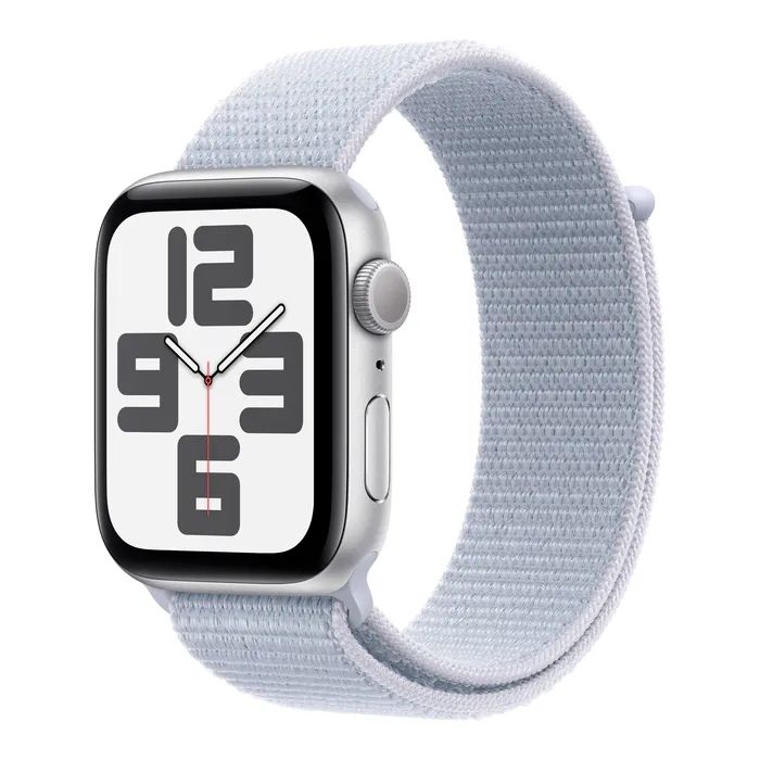 Смарт-годинник Apple Watch SE 2024 GPS 44mm Starlight Aluminium Case with Lake Green Sport Loop (MXEW3QH/A)