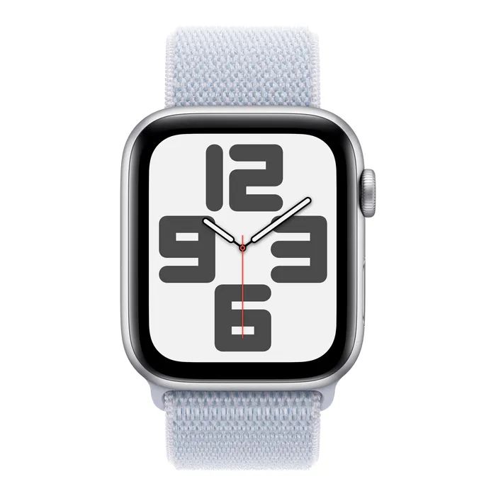 Смарт-годинник Apple Watch SE 2024 GPS 44mm Starlight Aluminium Case with Lake Green Sport Loop (MXEW3QH/A) зображення 2