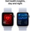 Смарт-годинник Apple Watch SE 2024 GPS 44mm Silver Aluminium Case with Blue Cloud Sport Loop (MXET3QH/A) зображення 5