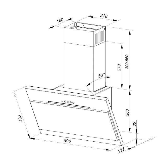 Витяжка кухонна MPM MPM-60-OM-41N зображення 5