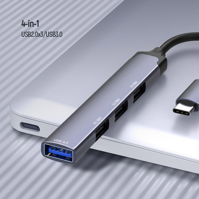 Концентратор ColorWay USB-C 4-в-1 USB2.0х3/USB3.0 (CW-HUB04) изображение 11