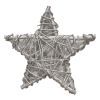 Украшение декоративное YES! Fun Звезда ротанговая серебряная 25 см (974255)