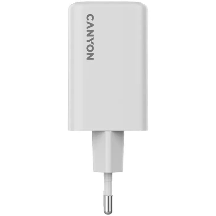 Зарядний пристрій Canyon CU65ACC GaN 65W 2xPD 1xQC EU White (CNS-CUW65ACC) зображення 2