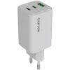 Зарядний пристрій Canyon CU65ACC GaN 65W 2xPD 1xQC EU White (CNS-CUW65ACC)