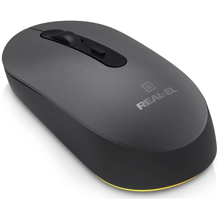 Мишка REAL-EL RM-470W Wireless/Bluetooth Dark Gray (EL123200049) зображення 3