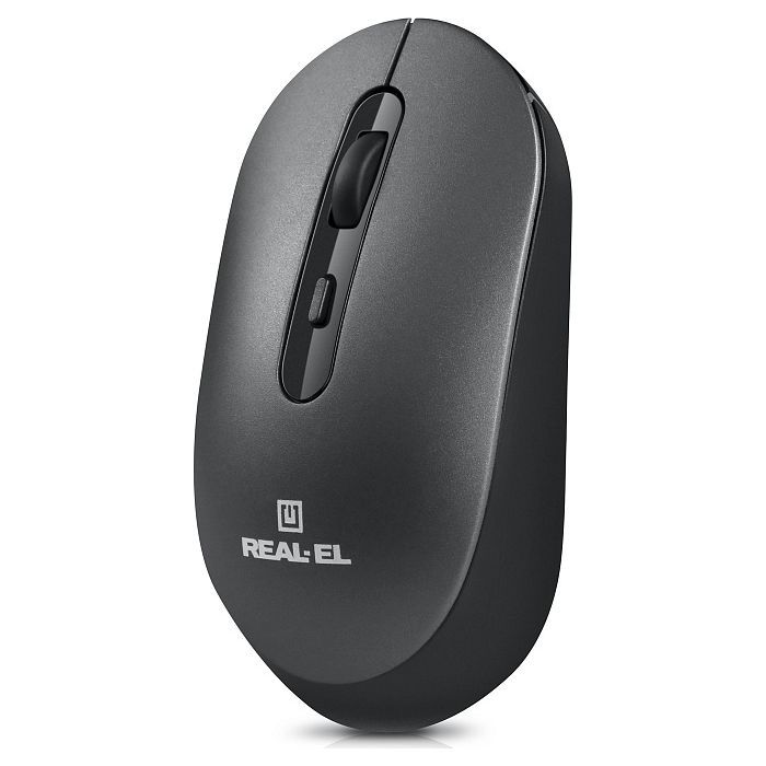 Мишка REAL-EL RM-470W Wireless/Bluetooth Dark Gray (EL123200049) зображення 4