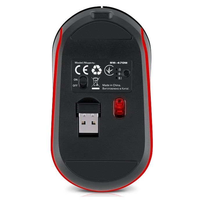 Мишка REAL-EL RM-470W Wireless/Bluetooth Dark Gray (EL123200049) зображення 8