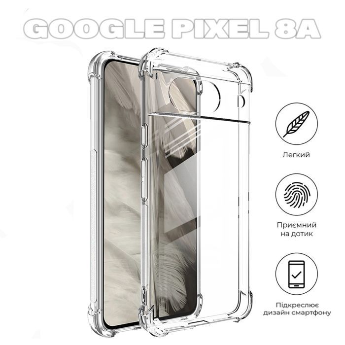 Чехол для мобильного телефона BeCover Anti-Shock Google Pixel 8a Clear (711664) изображение 4