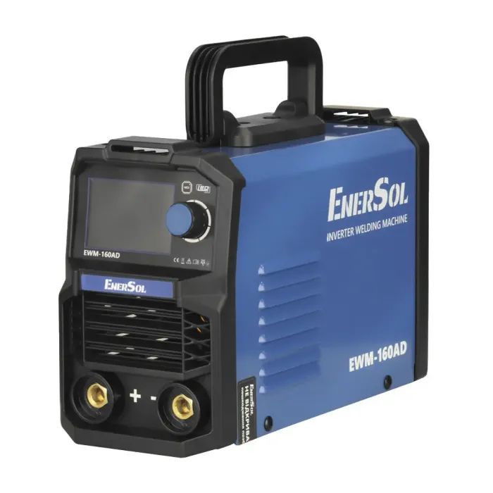 Зварювальний апарат Enersol інверторний, 20-160 A, 7.2 кВт, 3.1 кг (EWM-160AD)