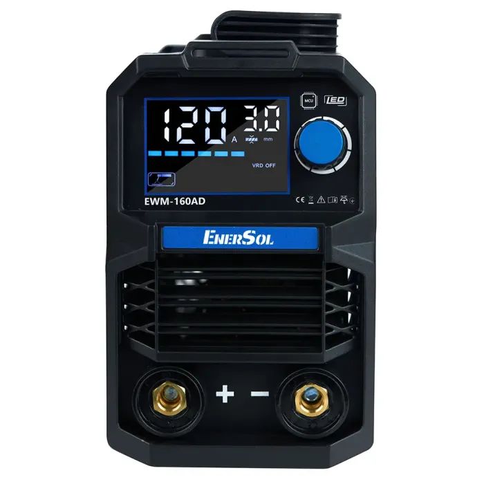 Зварювальний апарат Enersol інверторний, 20-160 A, 7.2 кВт, 3.1 кг (EWM-160AD) зображення 3