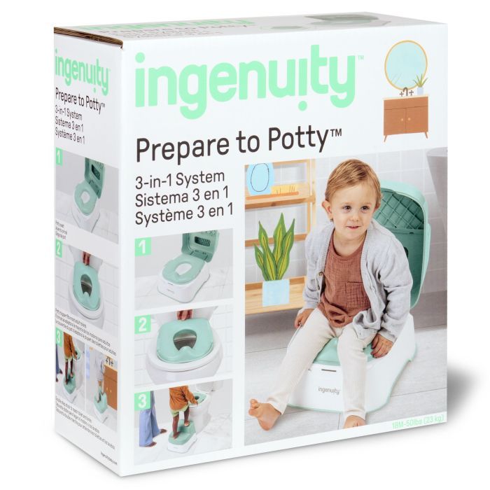 Горщик Ingenuity підставка дитячий 3 в 1 Prepare to Potty (17143) зображення 3