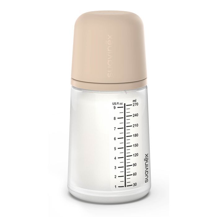 Бутылочка для кормления Suavinex Zero. Zero Beige 270 мл, средний поток (308419) изображение 2