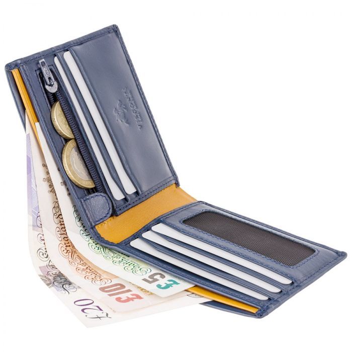 Гаманець Visconti PM101 Pablo з RFID Black Blue (PM101 BLK/BLUE) зображення 4