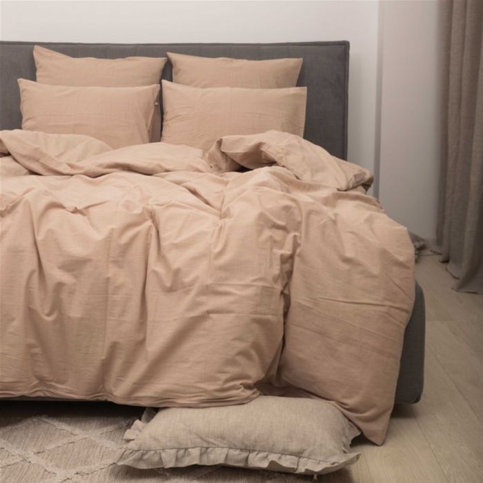 Постільна білизна MirSon Cream beige Варена бавовна 200х220 (2200007885329) зображення 2