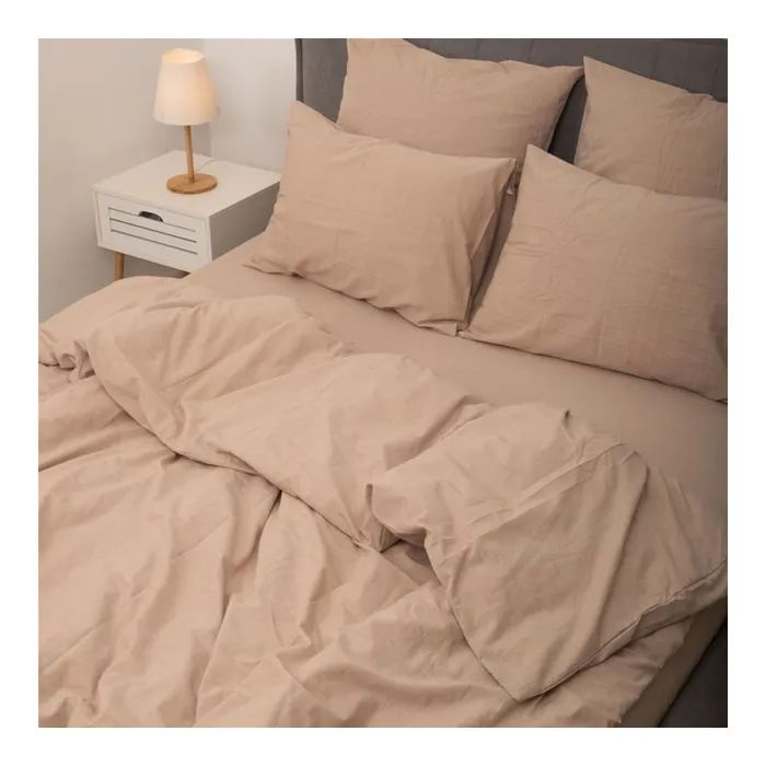 Постільна білизна MirSon Cream beige Варена бавовна 200х220 (2200007885329) зображення 4