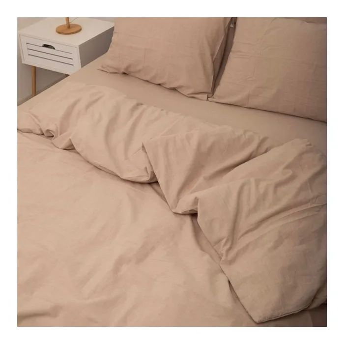 Постільна білизна MirSon Cream beige Варена бавовна 200х220 (2200007885329) зображення 7