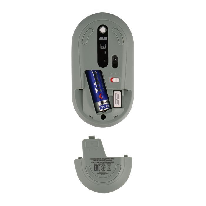 Мишка 2E MF300 CAPYBARATANGERINE Silent Wireless/Bluetooth Green (2E-MF300WCAPIBARAGN) зображення 3