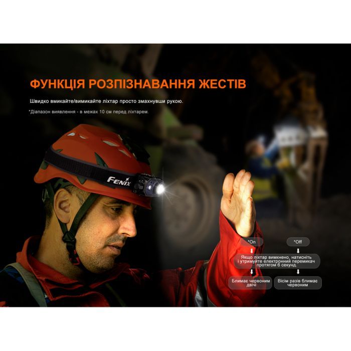 Фонарь Fenix HL45R LED з безконтактним датчиком (HL45RLED) изображение 10